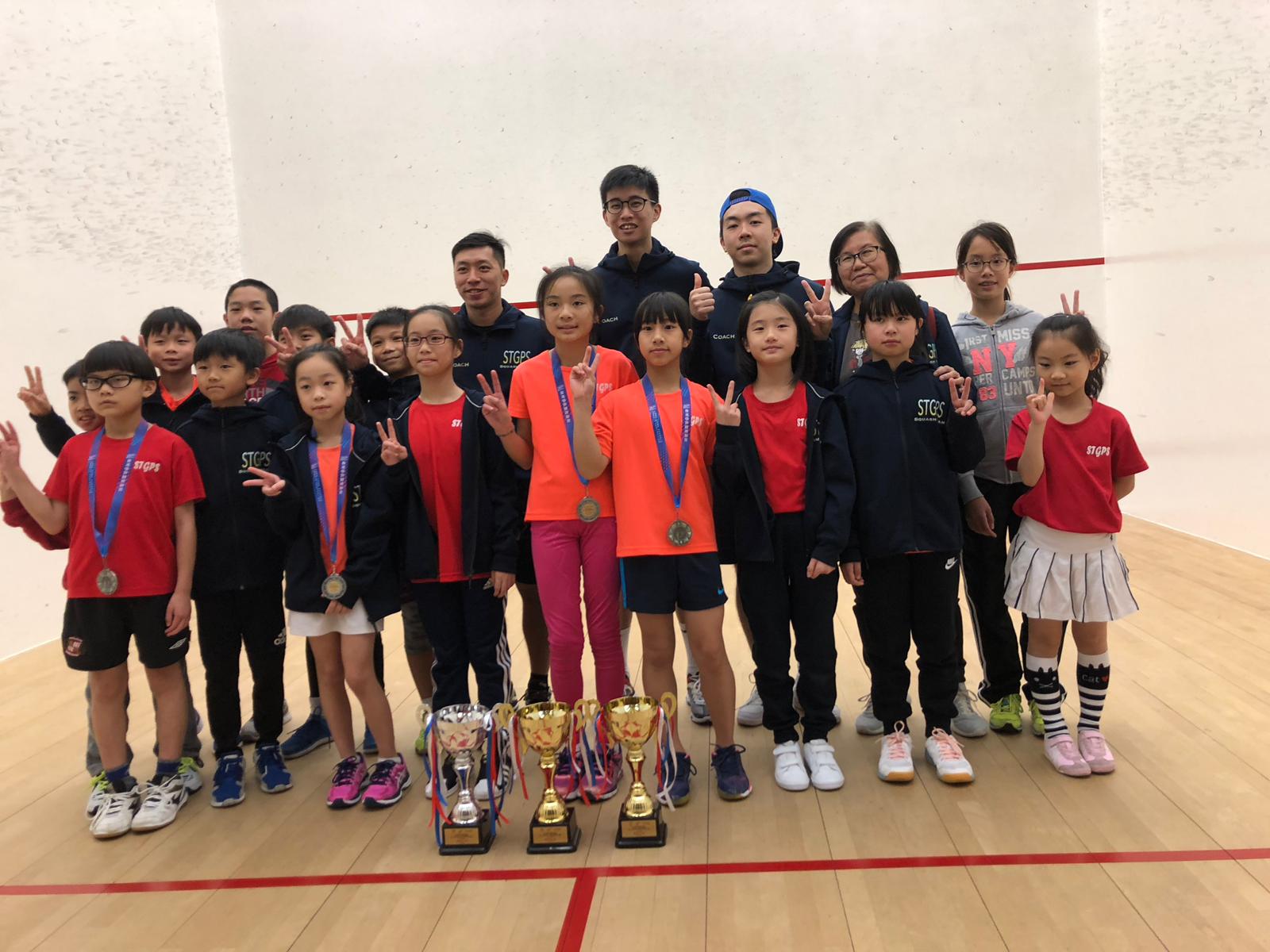 Squash school team